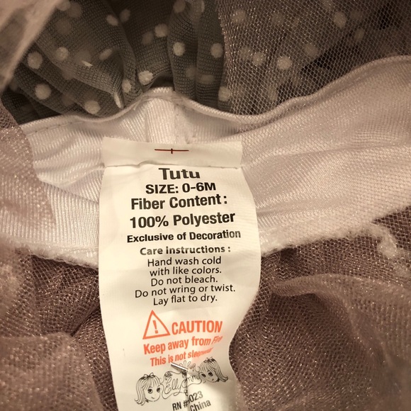 🎈3/$15 0-6 months, Delicate TuTu in Pinks & gray - Picture 7 of 7